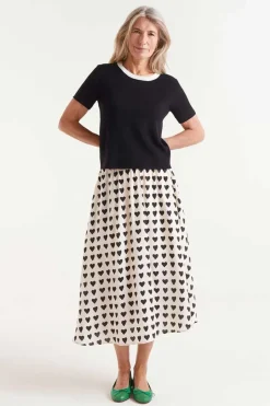 S/S Contrast Sweater - Black