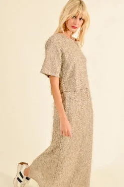 S/S Sequined Top