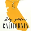 State Necklace - California