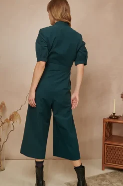 Stella Needlecord Deep Teal Jumpsuit