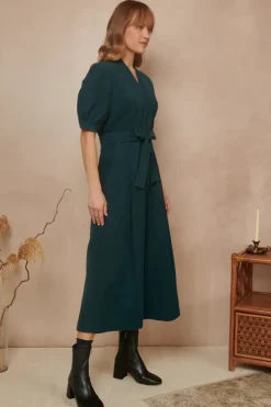 Stella Needlecord Deep Teal Jumpsuit