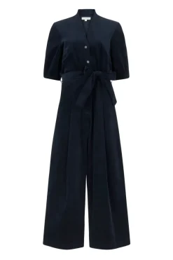 Stella Needlecord Navy Black Jumpsuit