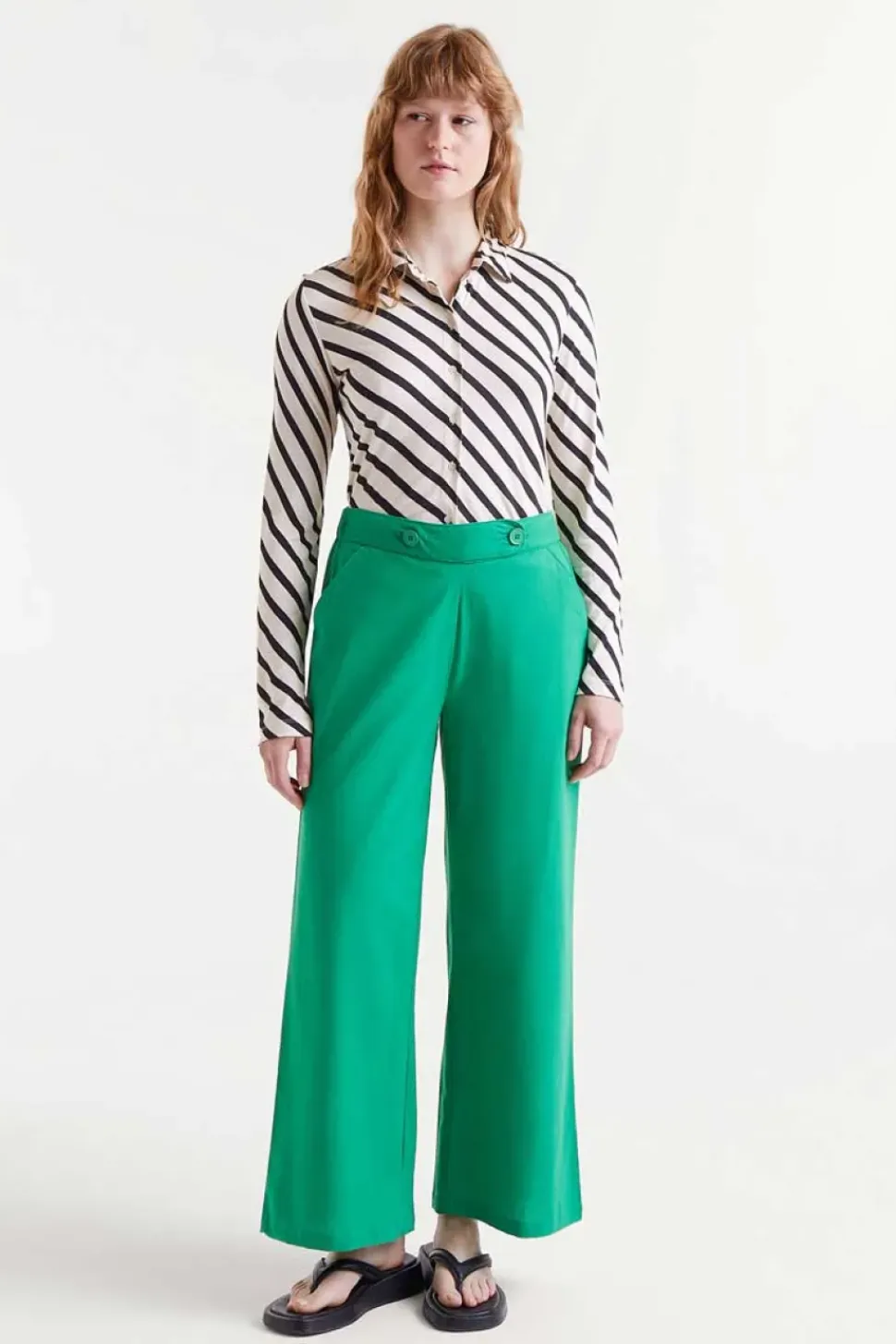 Straight Trouser - Green