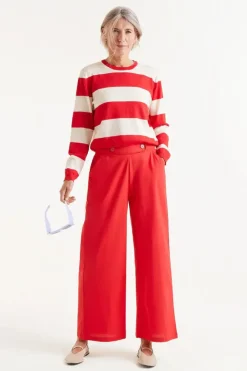 Straight Trouser - Red