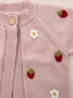 Strawberry Flower Cardigan