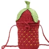 Strawberry Straw Crossbody Bag