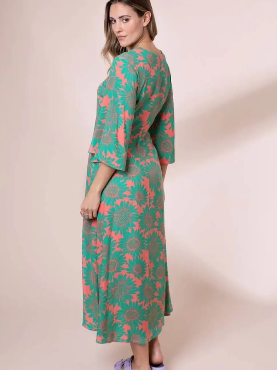 Sunflowers Erin Midi Dress