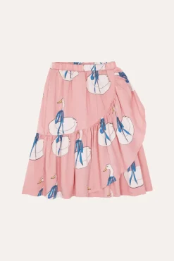 Swans Allover Print Skirt