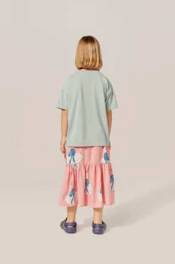 Swans Allover Print Skirt