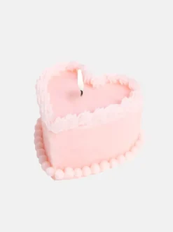 Sweetie 3D Candle Heart Cake - Pink