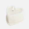 Sweetie 3D Candle Heart Cake - White
