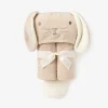 Taupe Bunny Hooded Baby Bath Wrap