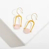 Teara Earrings - Rose Quartz