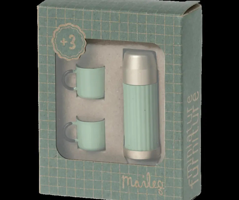 Thermos and Cups - Mint