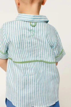 The Sea Shirt - Linen Stripe