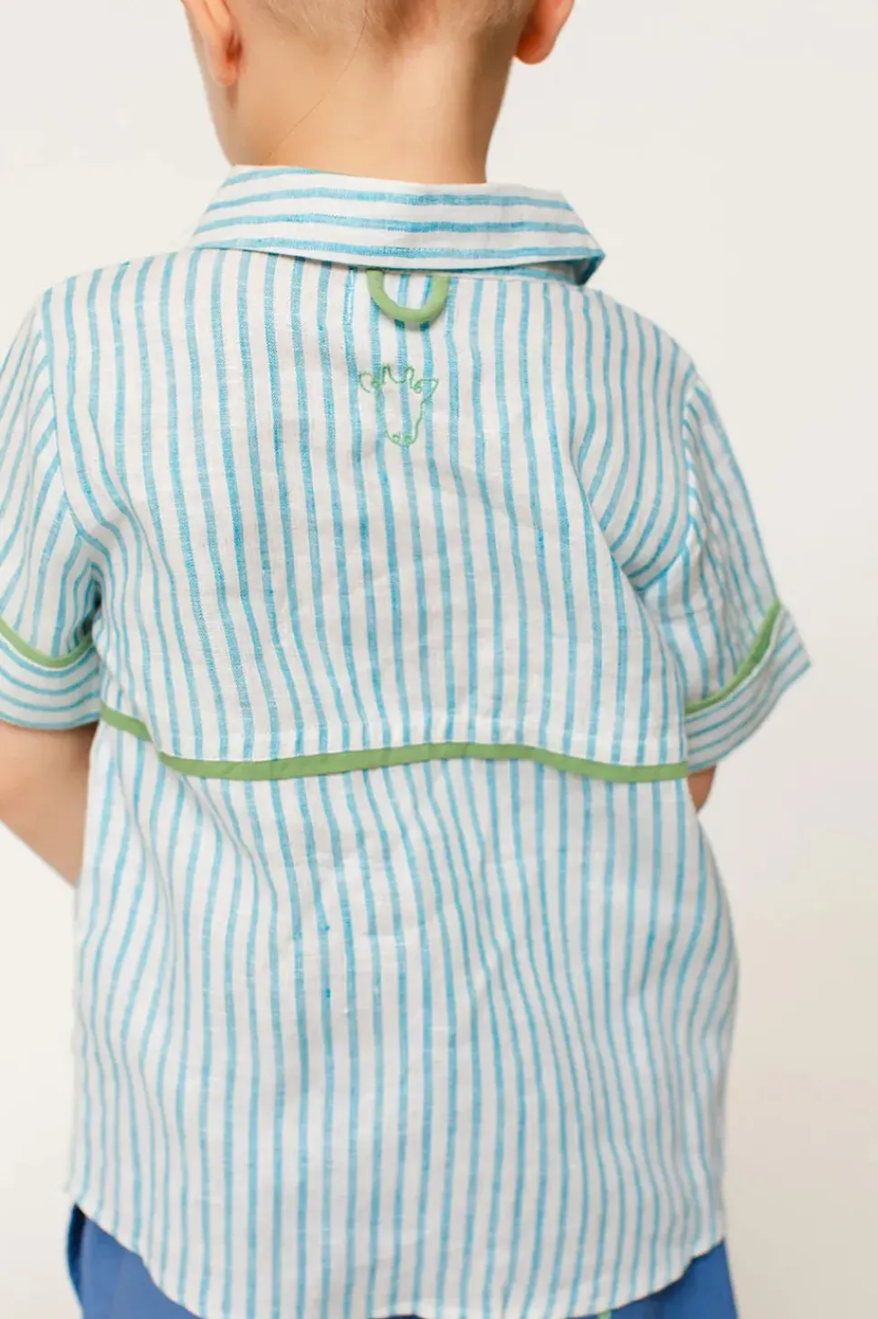 The Sea Shirt - Linen Stripe