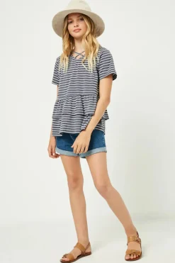 Tiered Cross Back Top