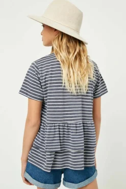 Tiered Cross Back Top