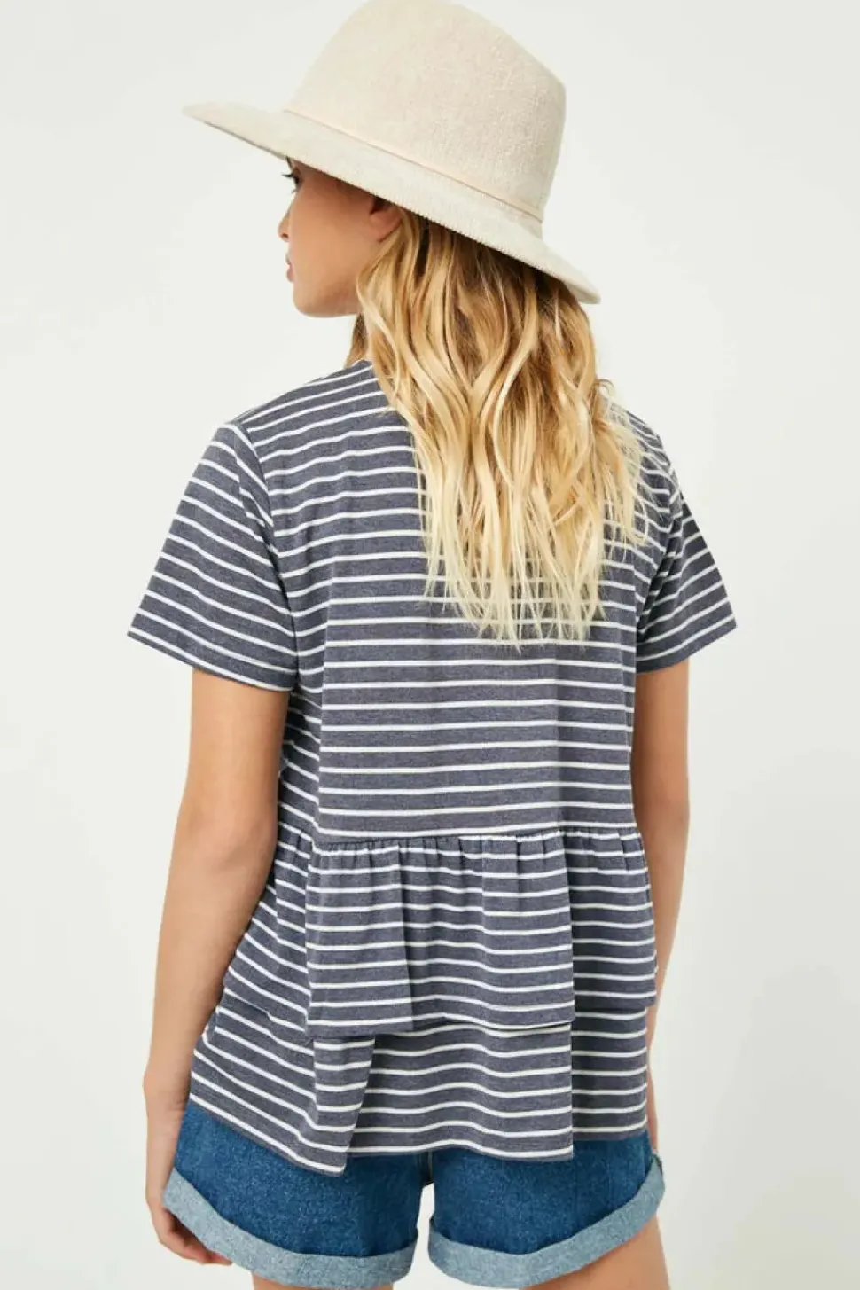 Tiered Cross Back Top
