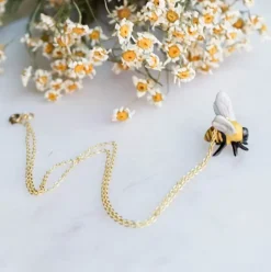 Tiny Bee Necklace