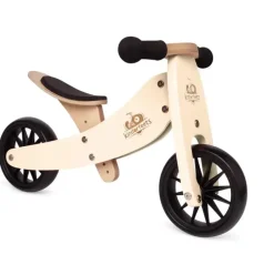 Tiny Tot 2-in-1 Wooden Balance Bike - Bamboo