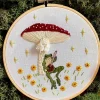 Toadstool Serenade Frog & Mushroom Craft Diy Embroidery Kit