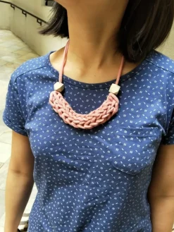 T-Shirt Yarn Braided Necklace