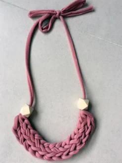 T-Shirt Yarn Braided Necklace