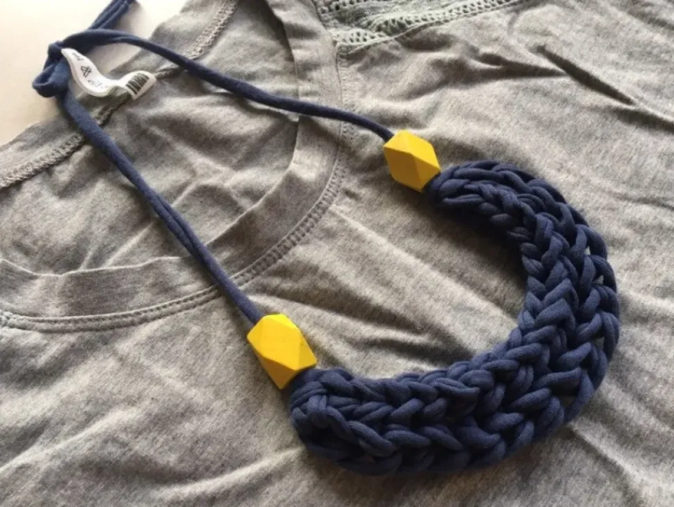 T-Shirt Yarn Braided Necklace
