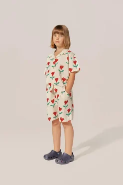 Tulips Allover Print Shorts