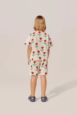 Tulips Allover Print Shorts