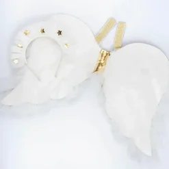 Tulle Ruffle Angel Wings & Headband