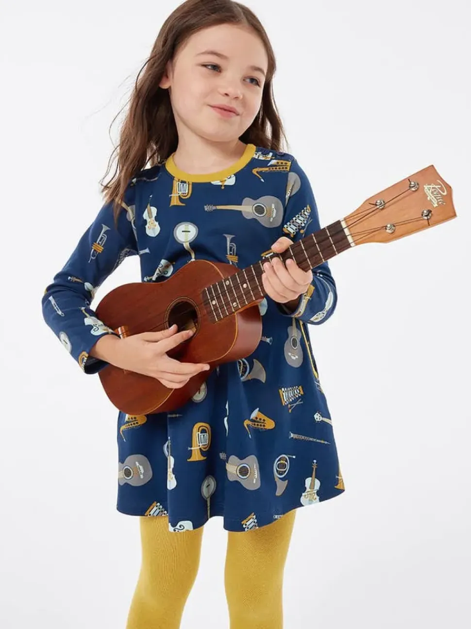 Tunic Dress with Pockets - Music Time