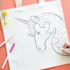 Unicorn Organic Coloring Kit Tote