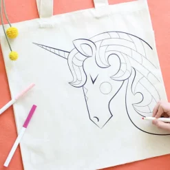 Unicorn Organic Coloring Kit Tote