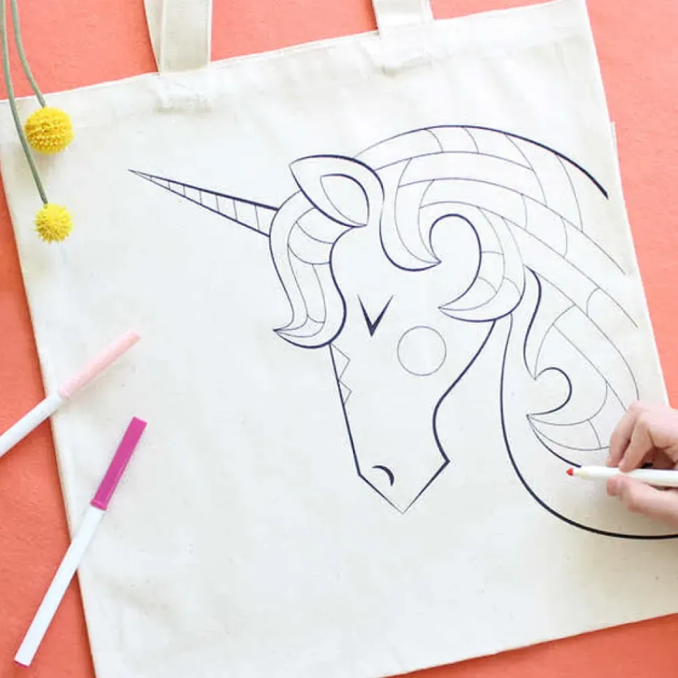 Unicorn Organic Coloring Kit Tote
