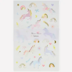 Unicorn Tattoo Sheets (x 2 sheets)
