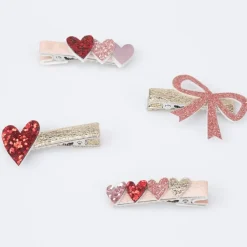 Valentine's Hair Clips (x 8)