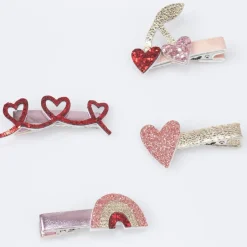 Valentine's Hair Clips (x 8)