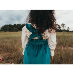 Velvet Alpine Skirt Set - Teal