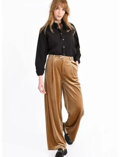Velvet Pants - Beige