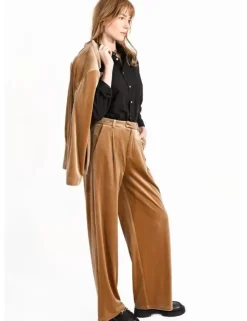 Velvet Pants - Beige
