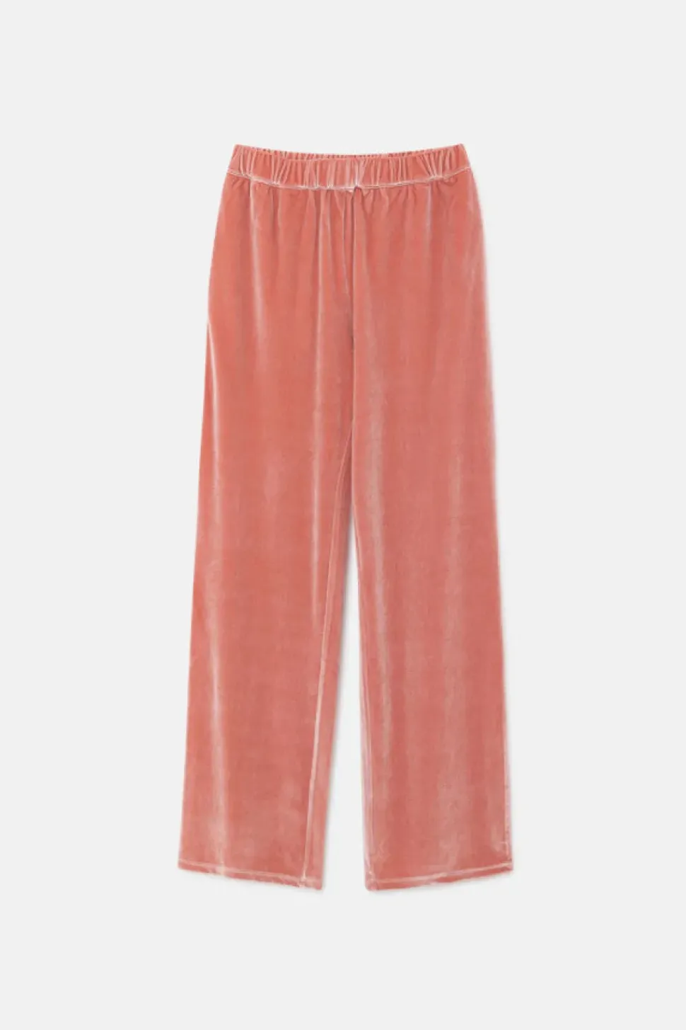 Velvet Stretch Pants - Pink