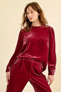 Velvet Top - Pink