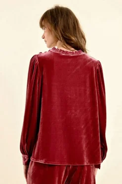 Velvet Top - Pink