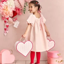 Vintage Rose Heart Suitcases (x 2)
