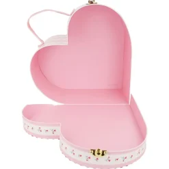Vintage Rose Heart Suitcases (x 2)