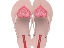 Wave Heart II Kids Flip Flop - Pink/Red