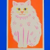 White Cat Print