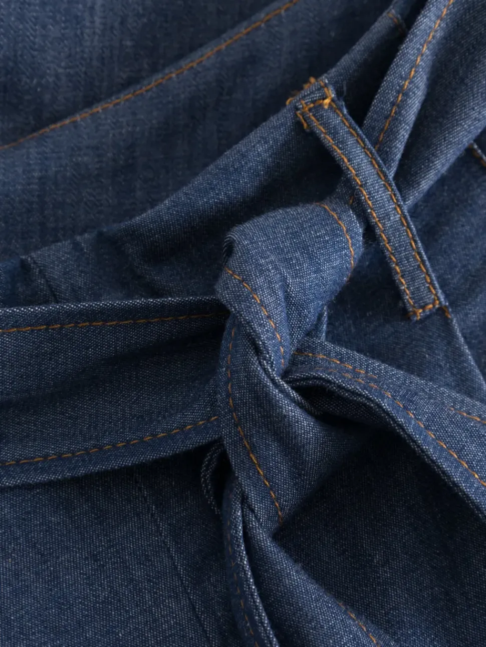 Wide-Leg Denim Shorts - Organic Cotton